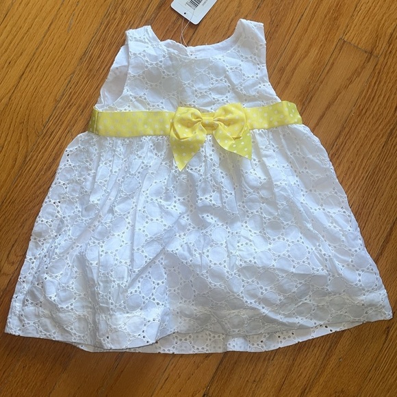 Tipton & Hurst Baby Girl White and Yellow Spring/Summer Dress Size 12/18… - Picture 2 of 5